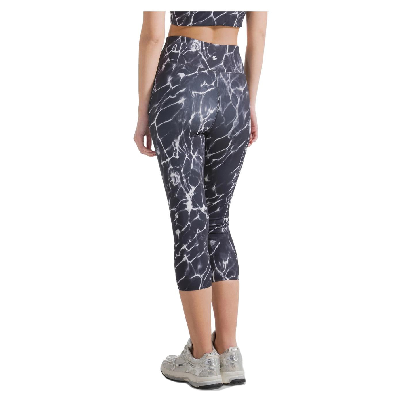 DEHA LEGGINGS 7/8 ALLOVER - Nero - vista 2