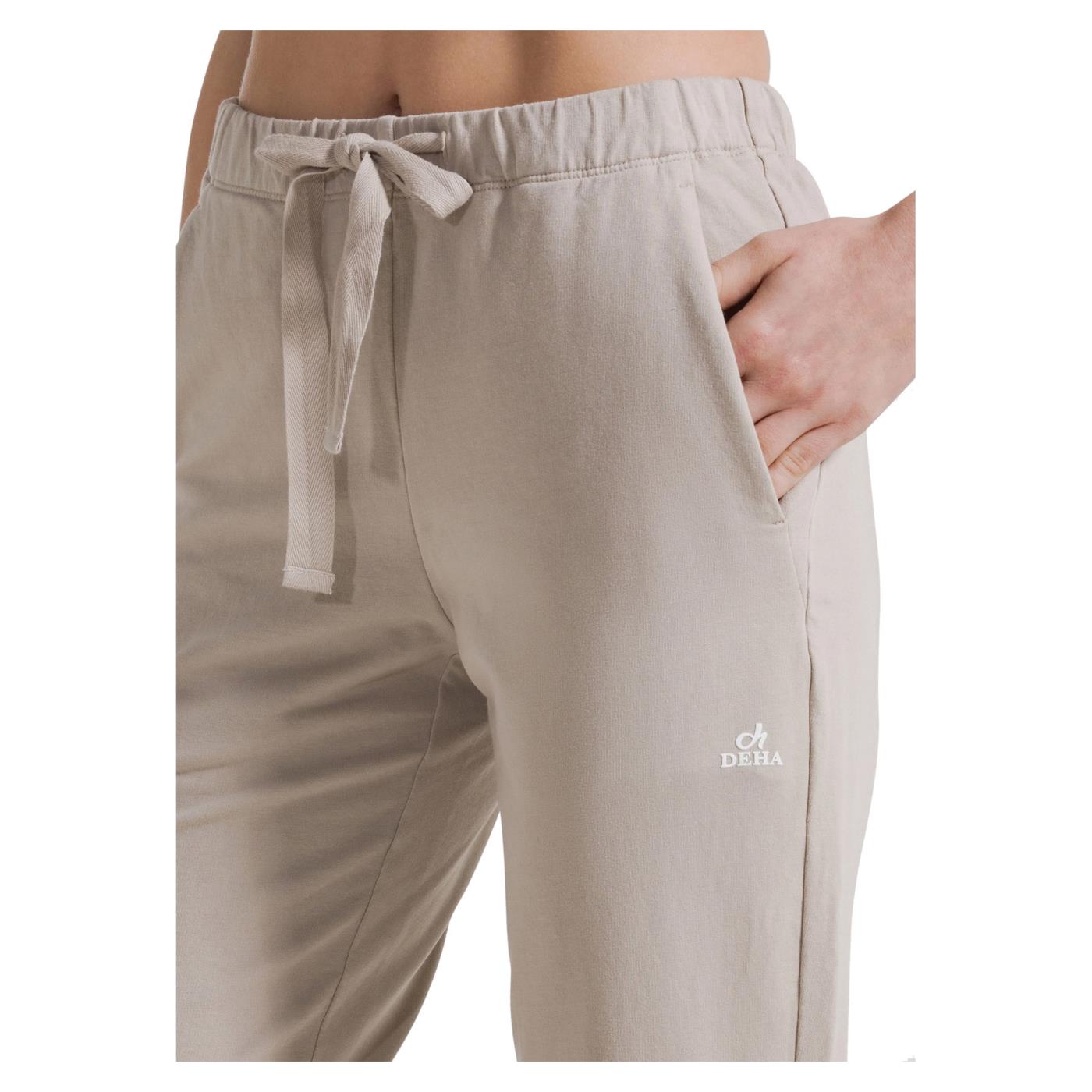 DEHA PANTALONI JOGGER IN FELPA - Beige - vista 3