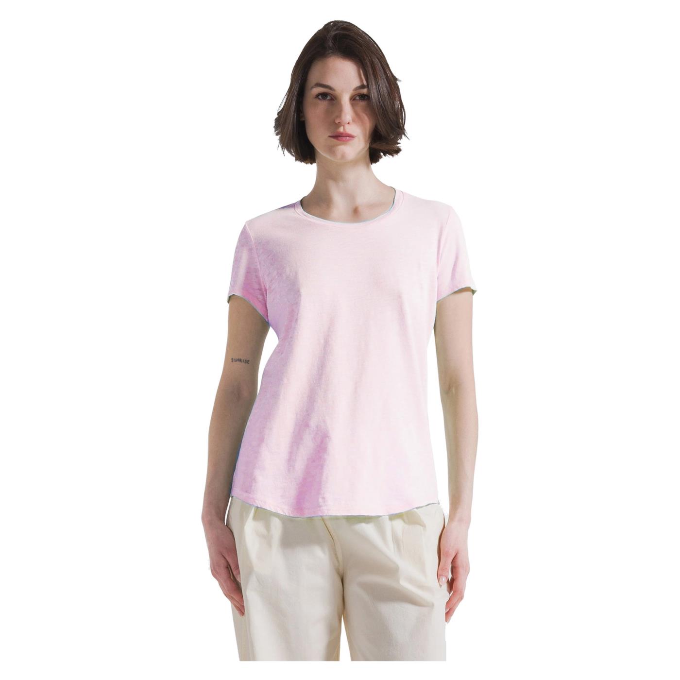 DEHA T-SHIRT JERSEY FIAMMATO - Rosa - immagine principale