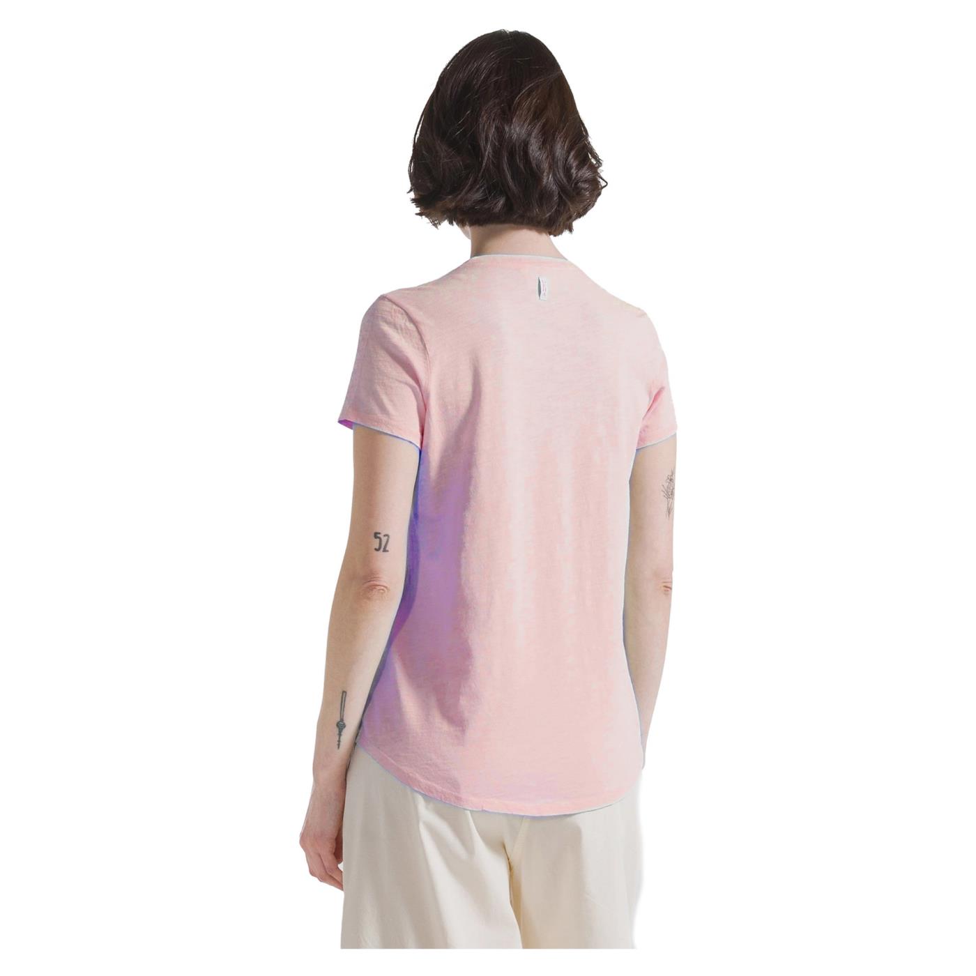 DEHA T-SHIRT JERSEY FIAMMATO - Rosa - vista 2
