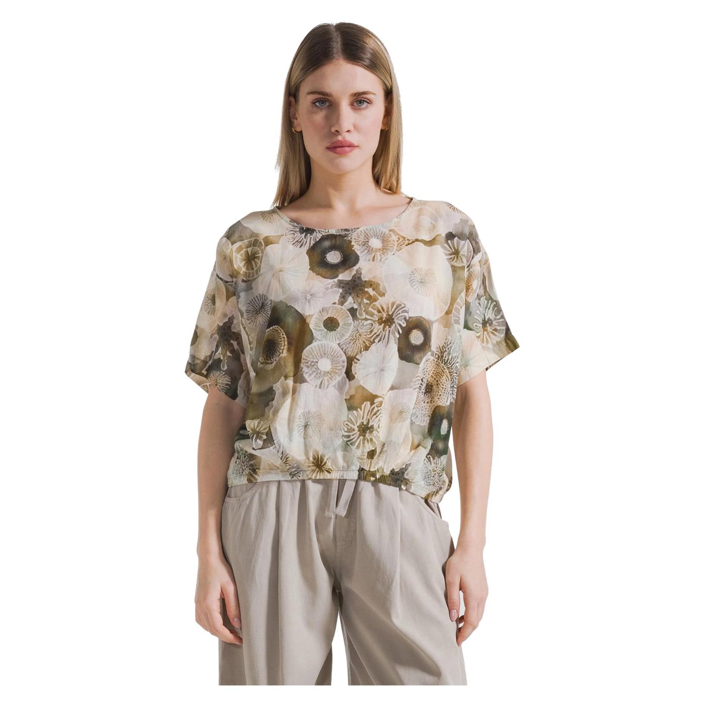 DEHA BLUSA IN MUSSOLA ALLOVER