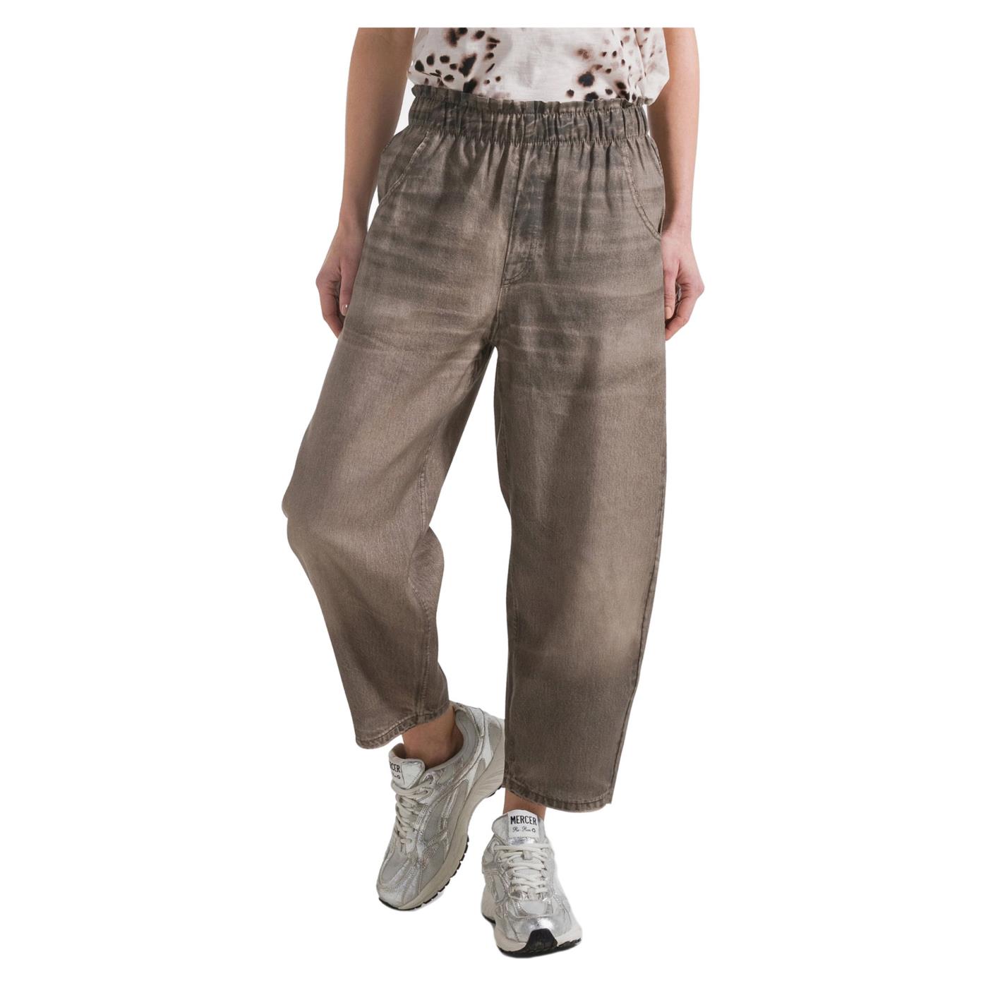 DEHA PANTALONE BALLOON DENIM - Marrone chiaro - immagine principale