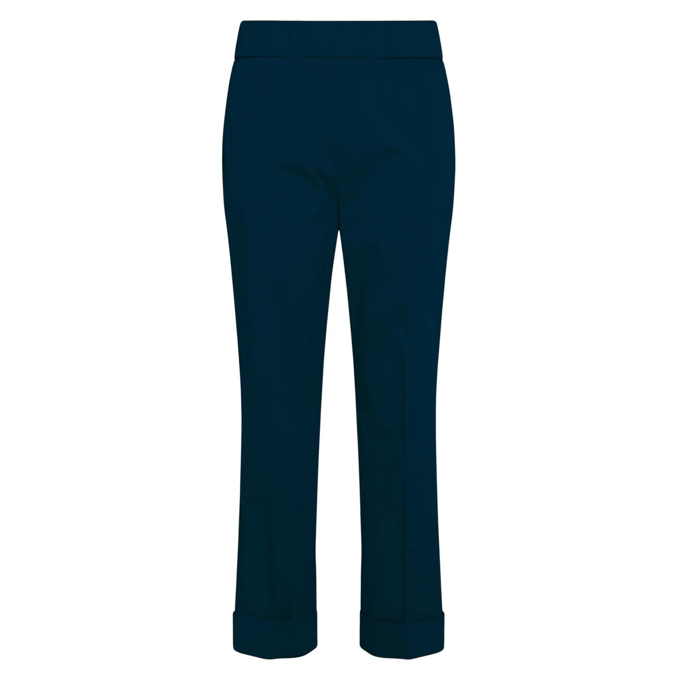 DEHA PANT DRITTO IN POPELINE - Blu - vista 3