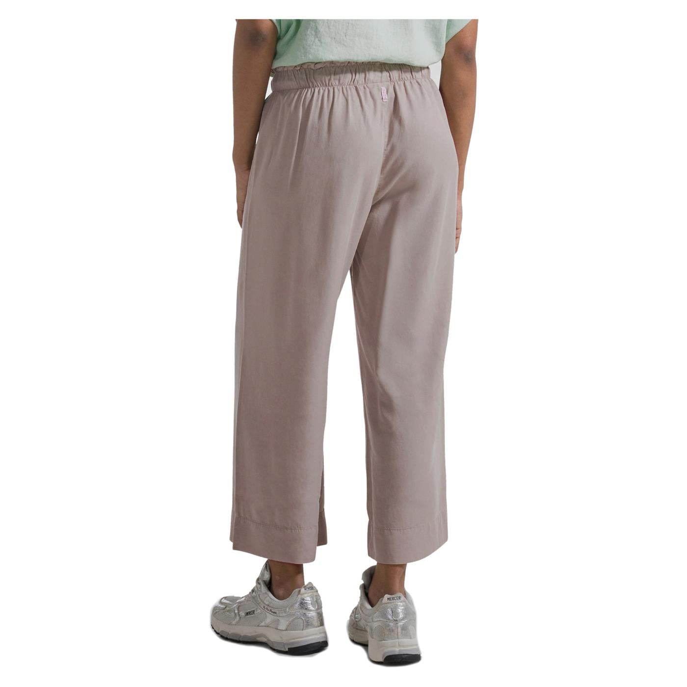 DEHA PANT CROPPED IN TENCEL - Marrone chiaro - vista 2