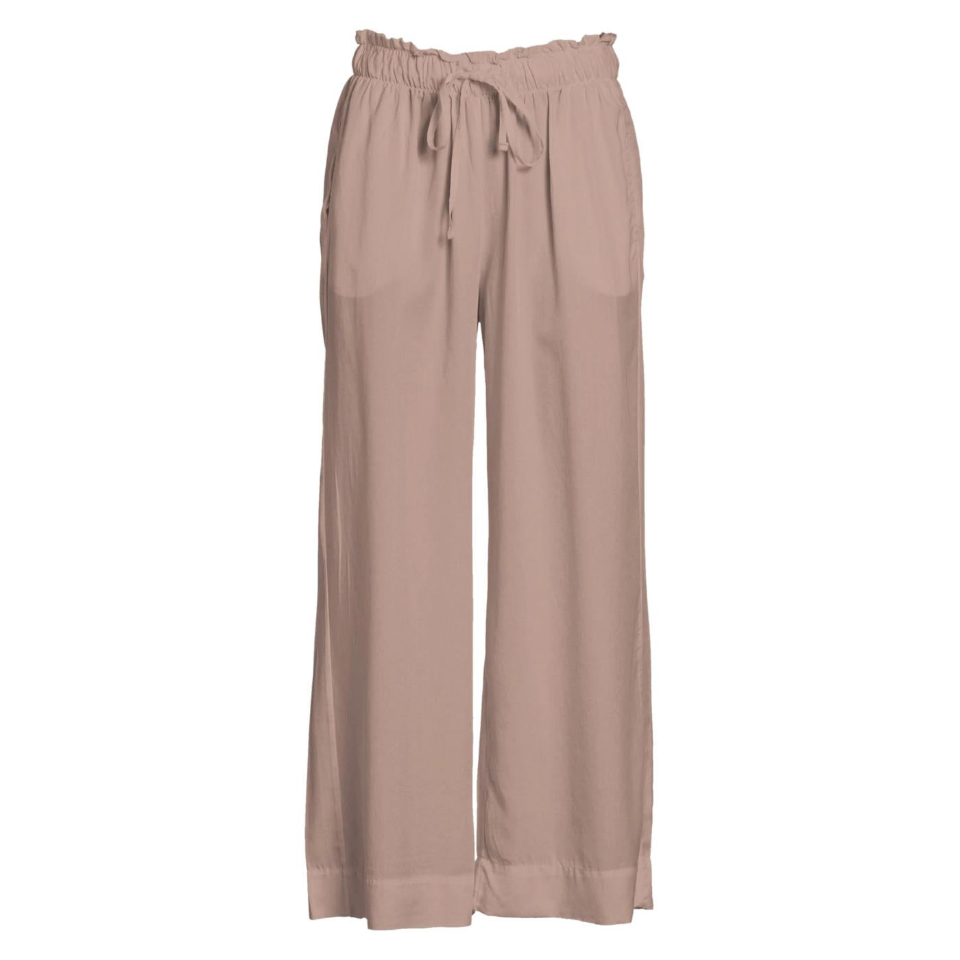 DEHA PANT CROPPED IN TENCEL - Marrone chiaro - vista 3