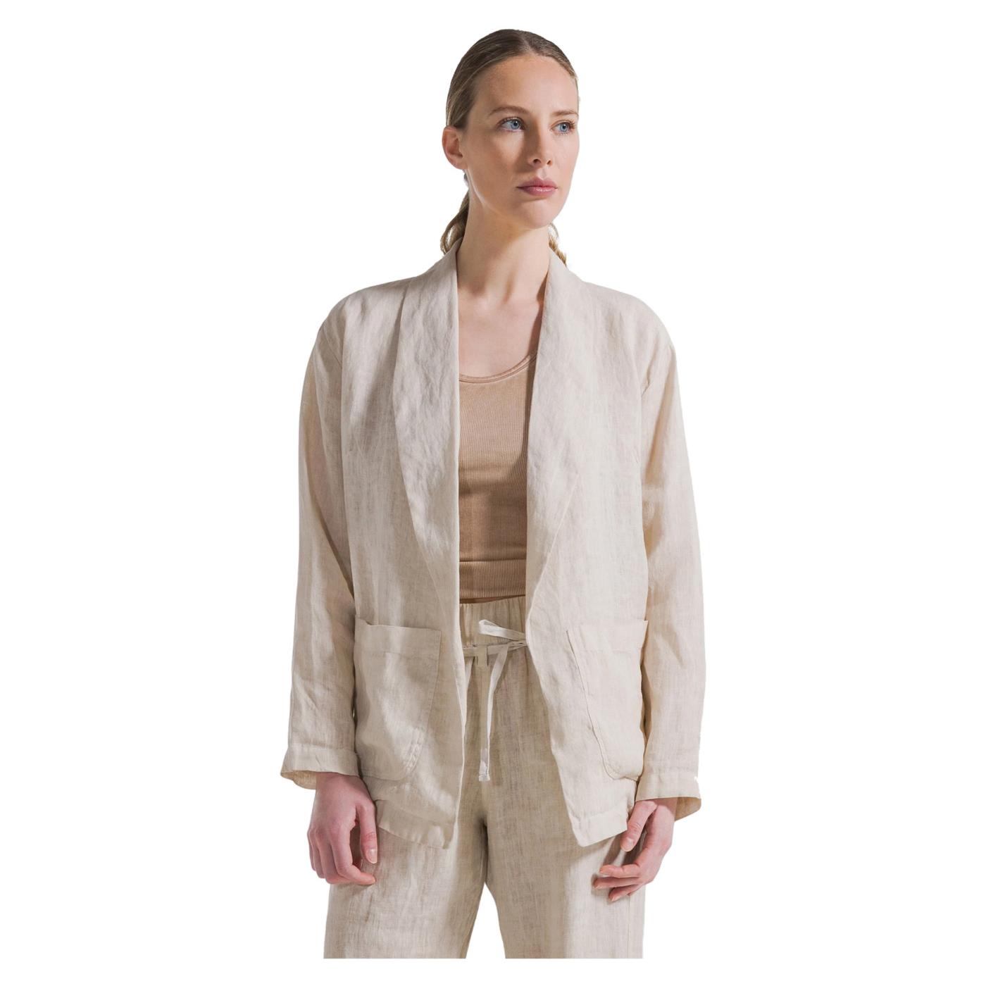 DEHA BLAZER LINO EFFETTO FADE - Beige - immagine principale