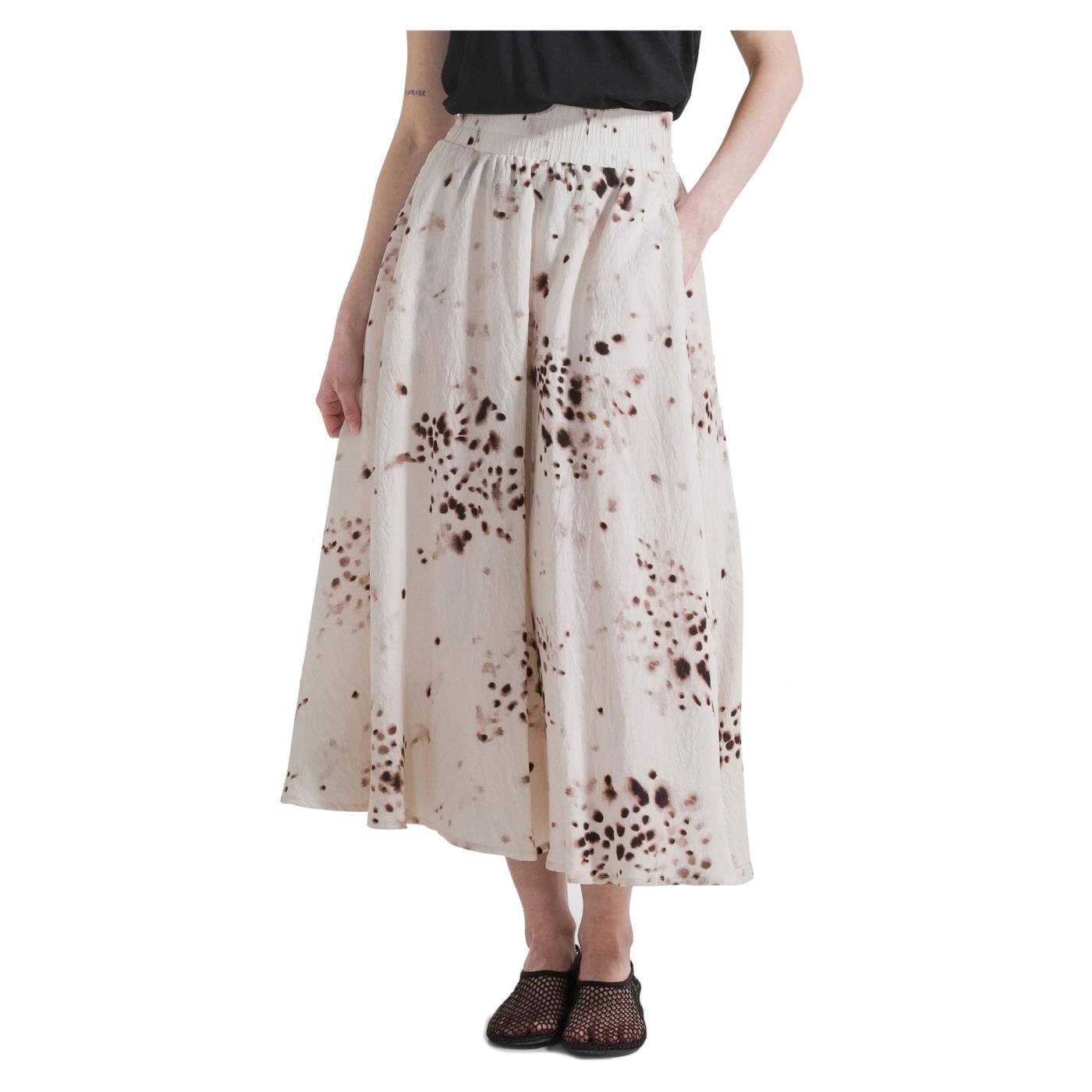 DEHA GONNA LUNGA VISCOSA AOP