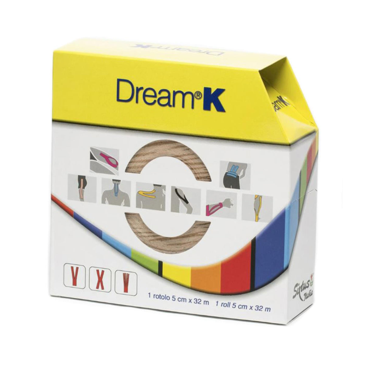 SIXTUS BANDAGE DREAM K RED 5CM 5MT - seconda immagine