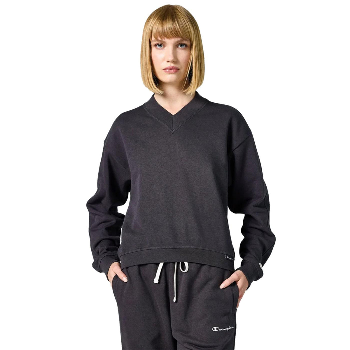 CHAMPION CREWNECK CROPTOP SWEATSHI - seconda immagine