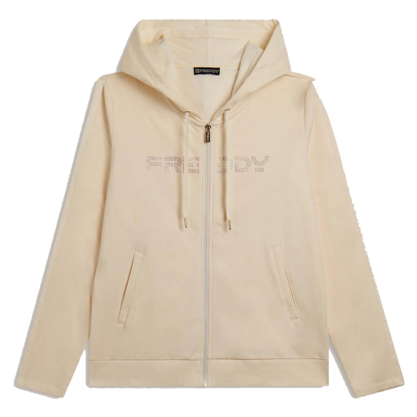 FREDDY FELPA FZH STRETCH FLEECE - Bianco - immagine principale