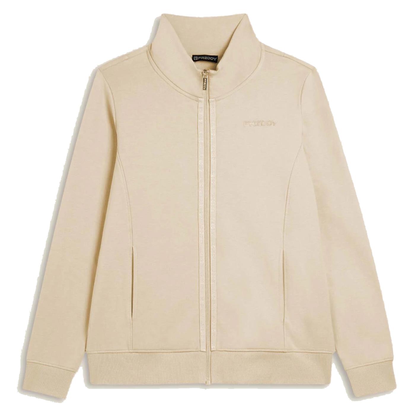FREDDY FELPA FULL ZIP STRETCH - Bianco - immagine principale