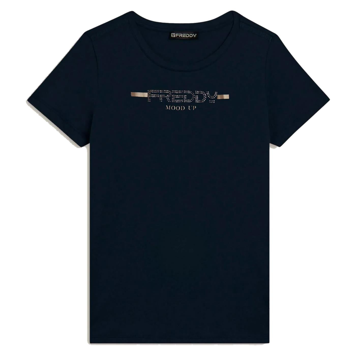 FREDDY T-SHIRT MC PIMA COTTON - C1-blu - immagine principale