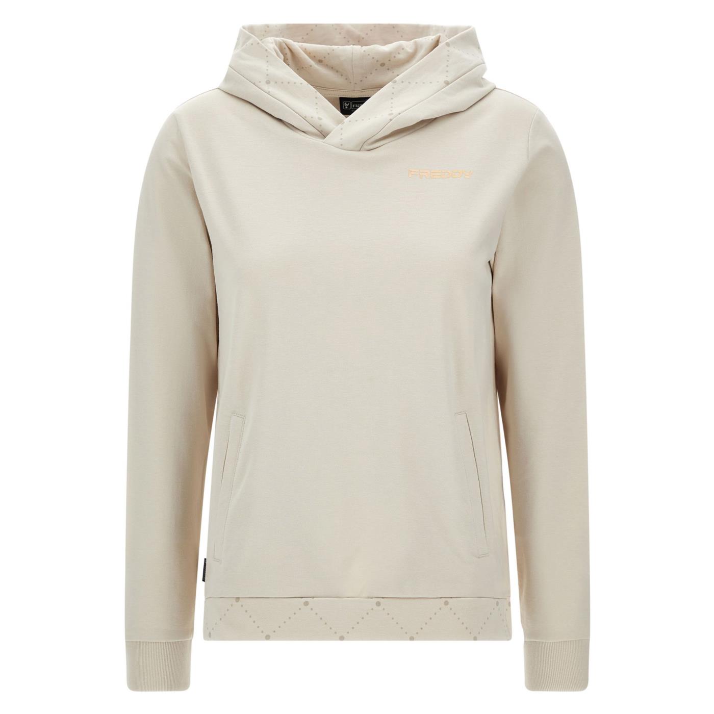 FREDDY BASIC EVO HOOD SWEATSHIRT - Beige - immagine principale