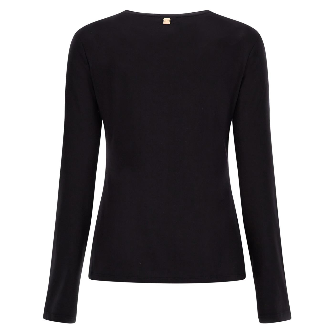 FREDDY SLOUNGE JERSEY LS TEE - Nero - vista 2