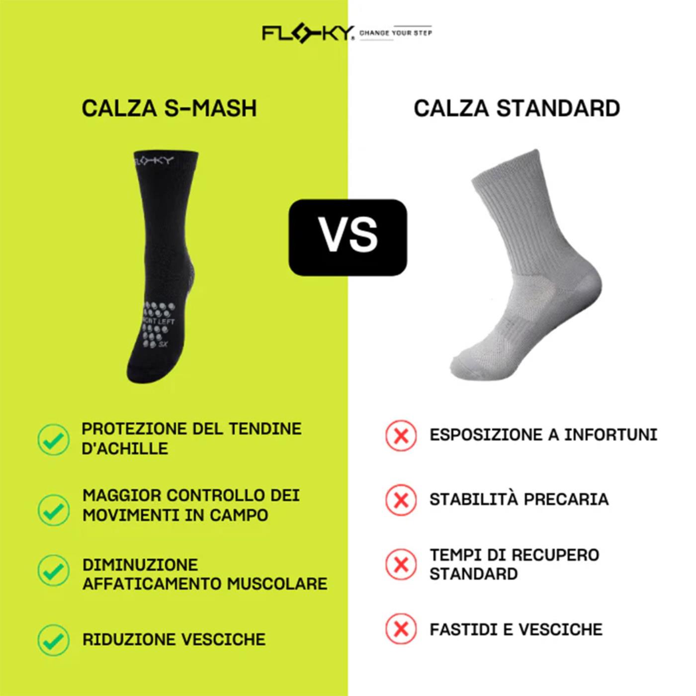 FLOKY SOCKS S-MASH YELLOW