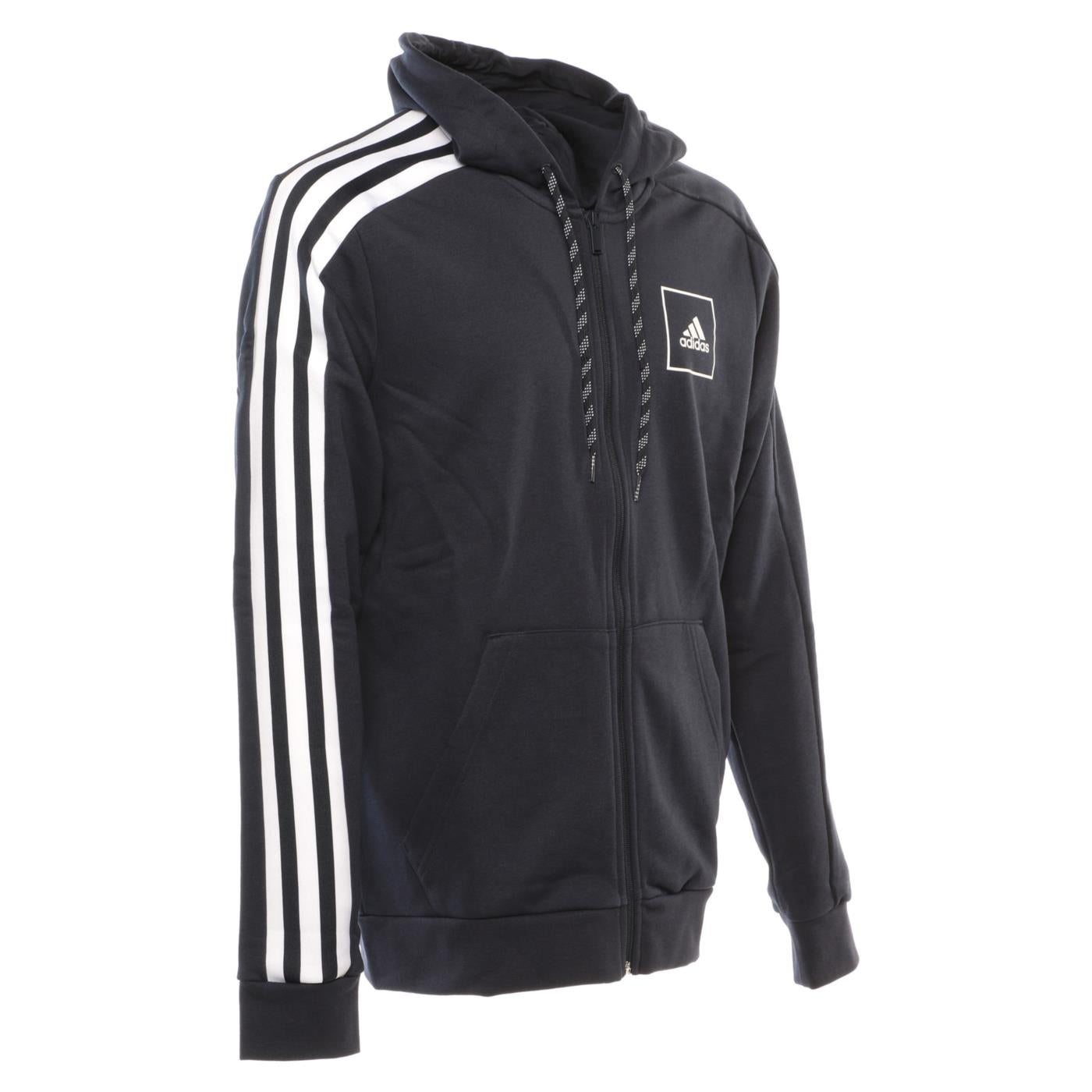 ADIDAS 3S TAPE FULL ZIP HOODIE
