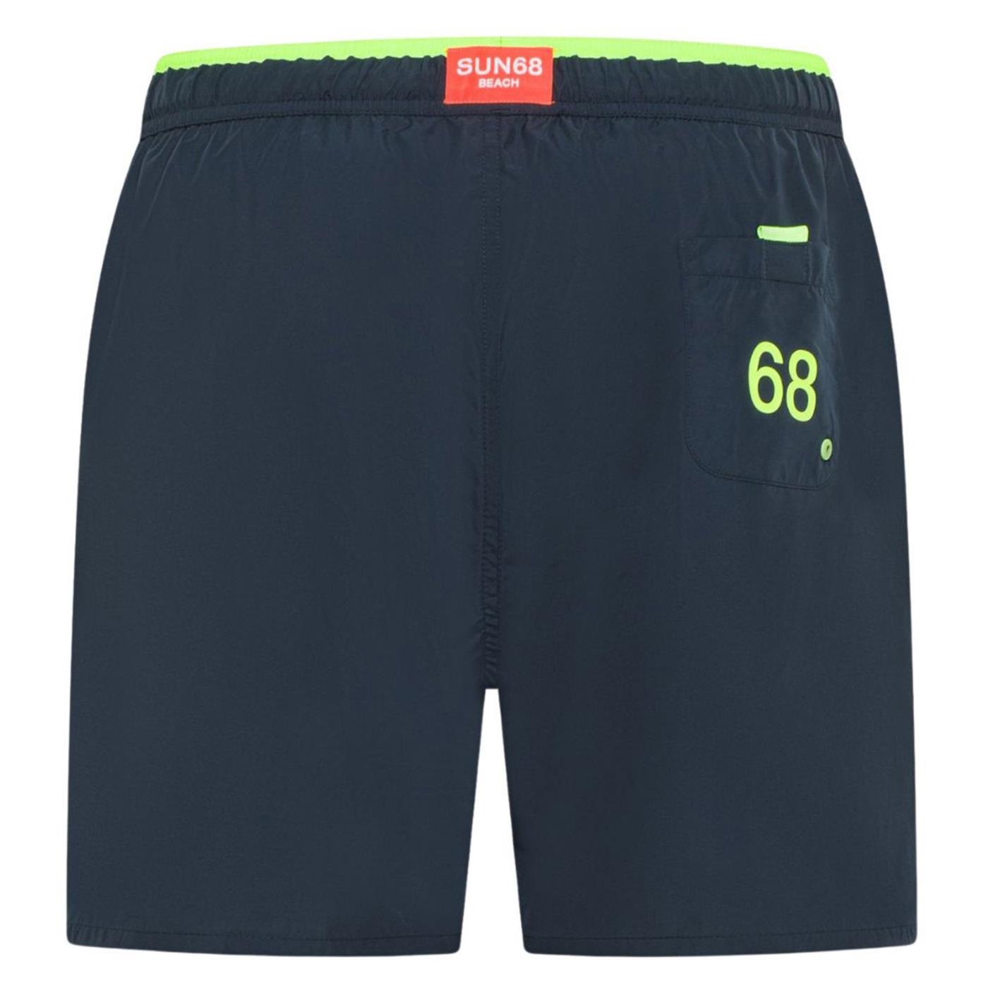 SUN68 SWIM PANT FLUO DETAIL - C1-blu - vista 2
