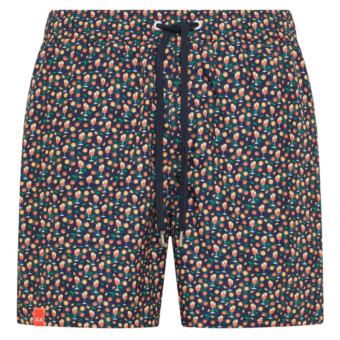 SUN68 SWIM PANT SMALL PATTERN - C1-blu - immagine principale
