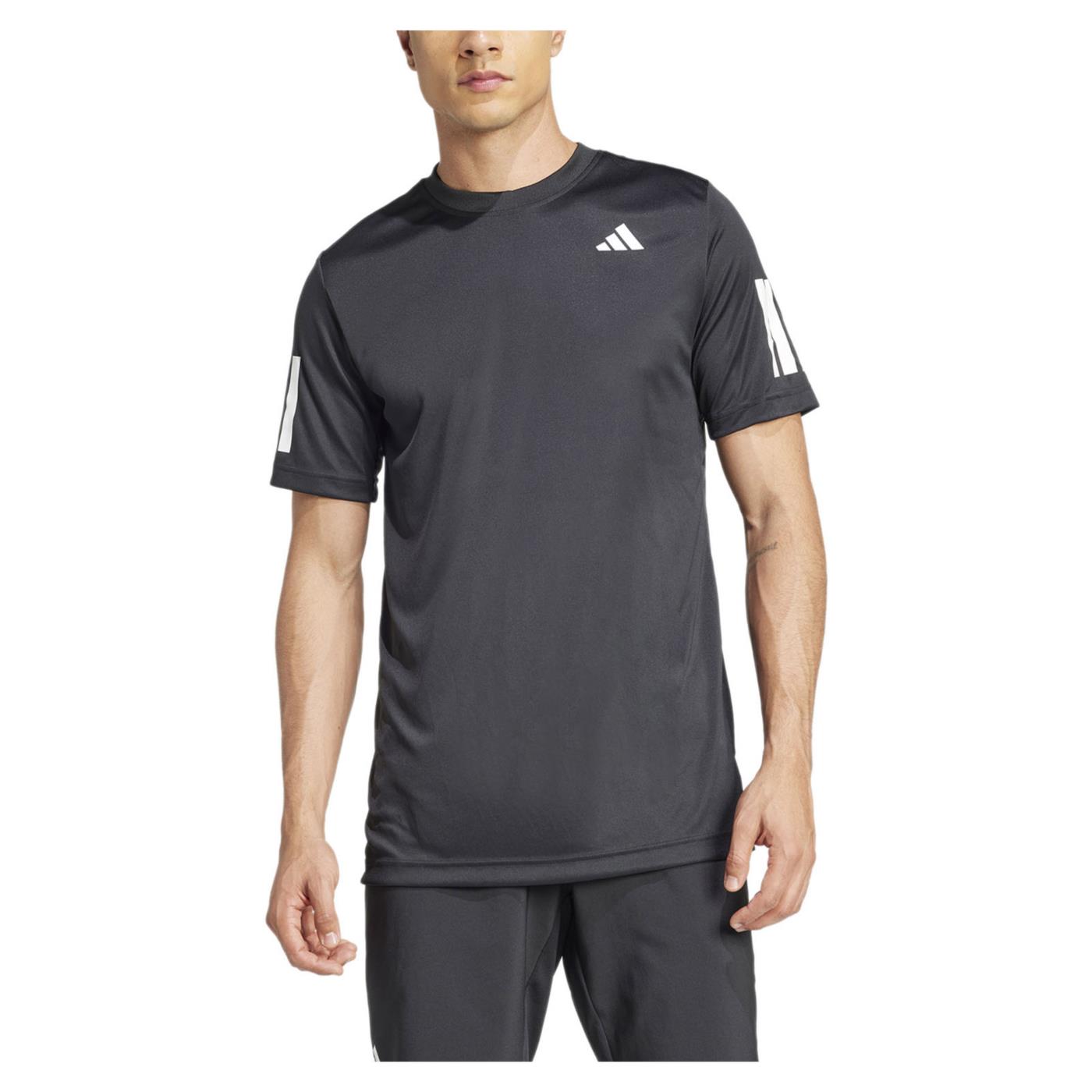 ADIDAS CLUB 3STRIPES TEE BLACK