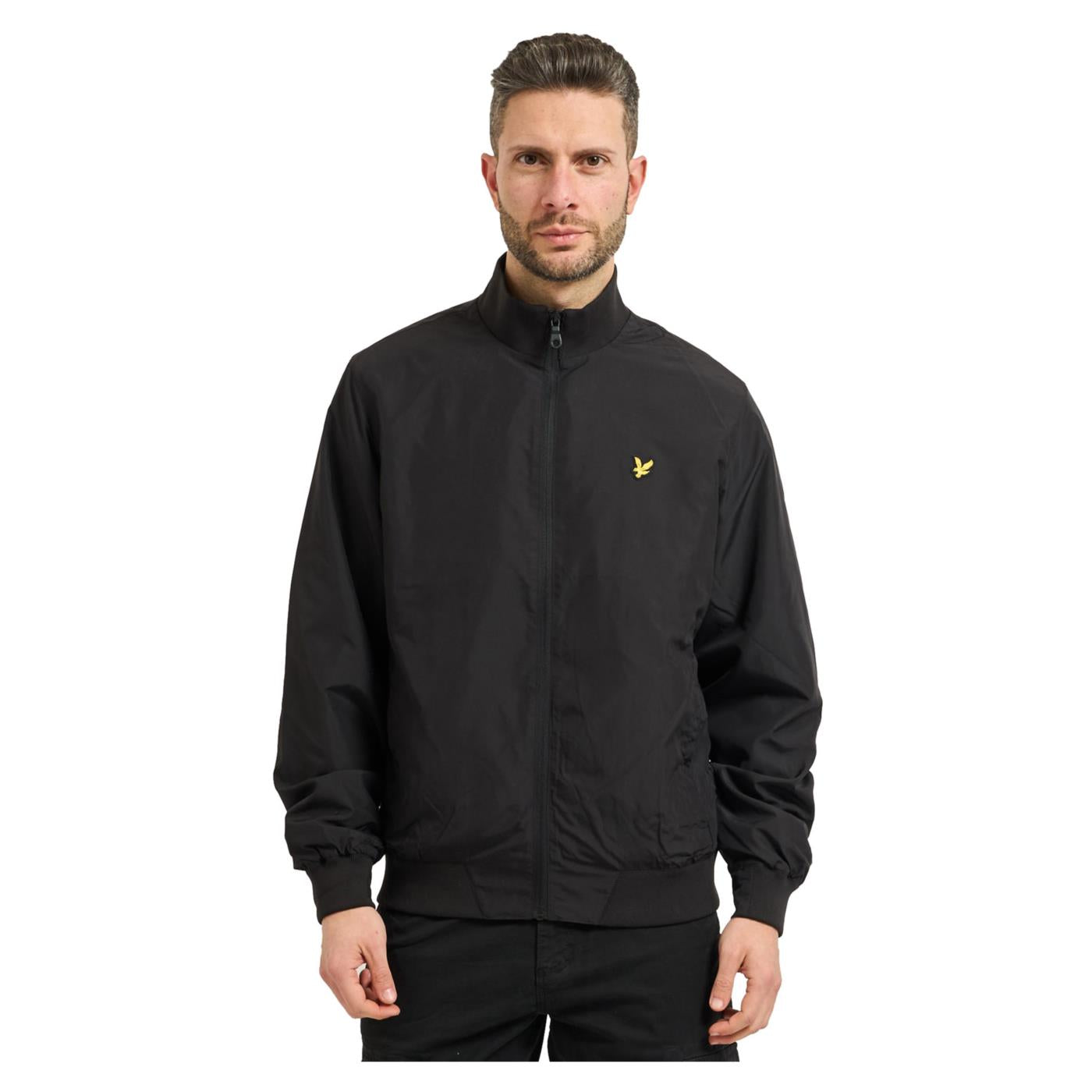 LYLE & SCOTT FUNNEL NECK SHELL JACKET - Nero - immagine principale