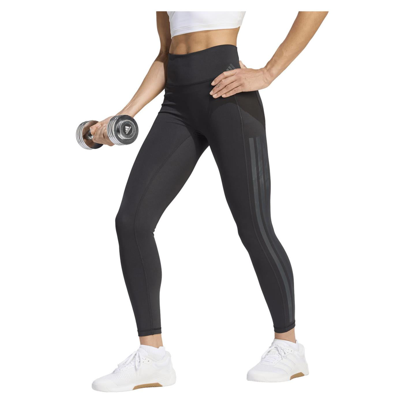 ADIDAS OPTIME 3S 7/8 LEGGINGS - C1-nero - immagine principale
