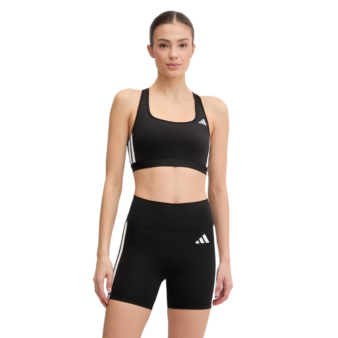 ADIDAS OPTIME ESS 3 MS BRA - Nero - vista 2