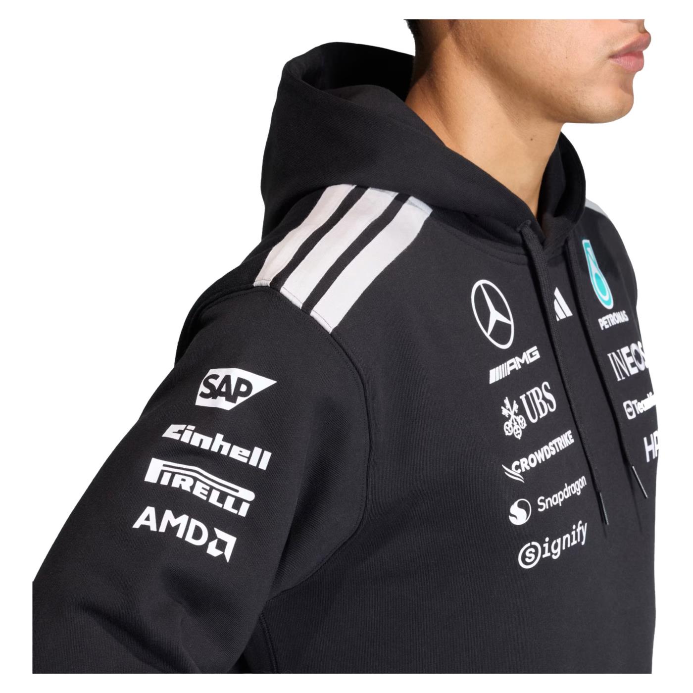 ADIDAS MERCEDES TEAM DRIVER HOOD - Nero - vista 3