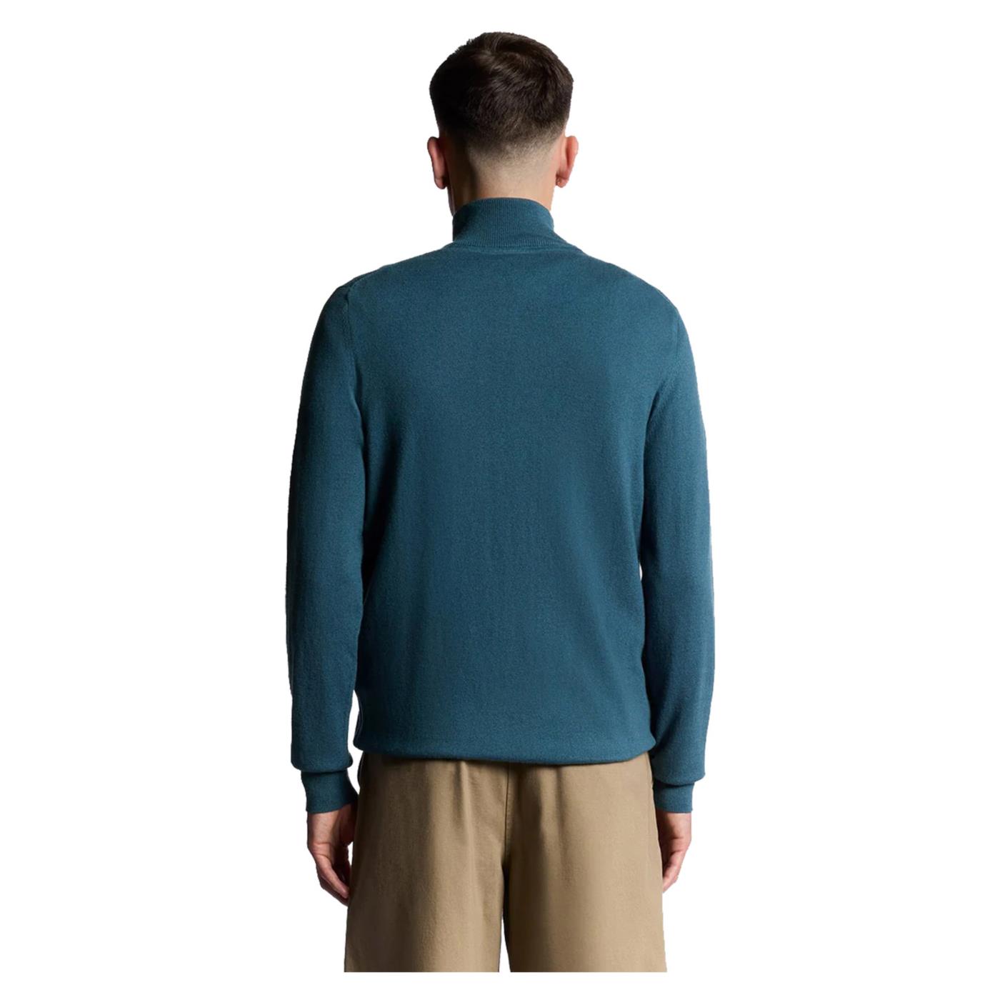 LYLE & SCOTT COTTON MERINO HALF ZIP - seconda immagine