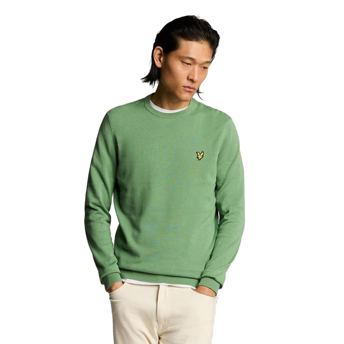 LYLE & SCOTT COTTON CREW NECK JUMPER - seconda immagine