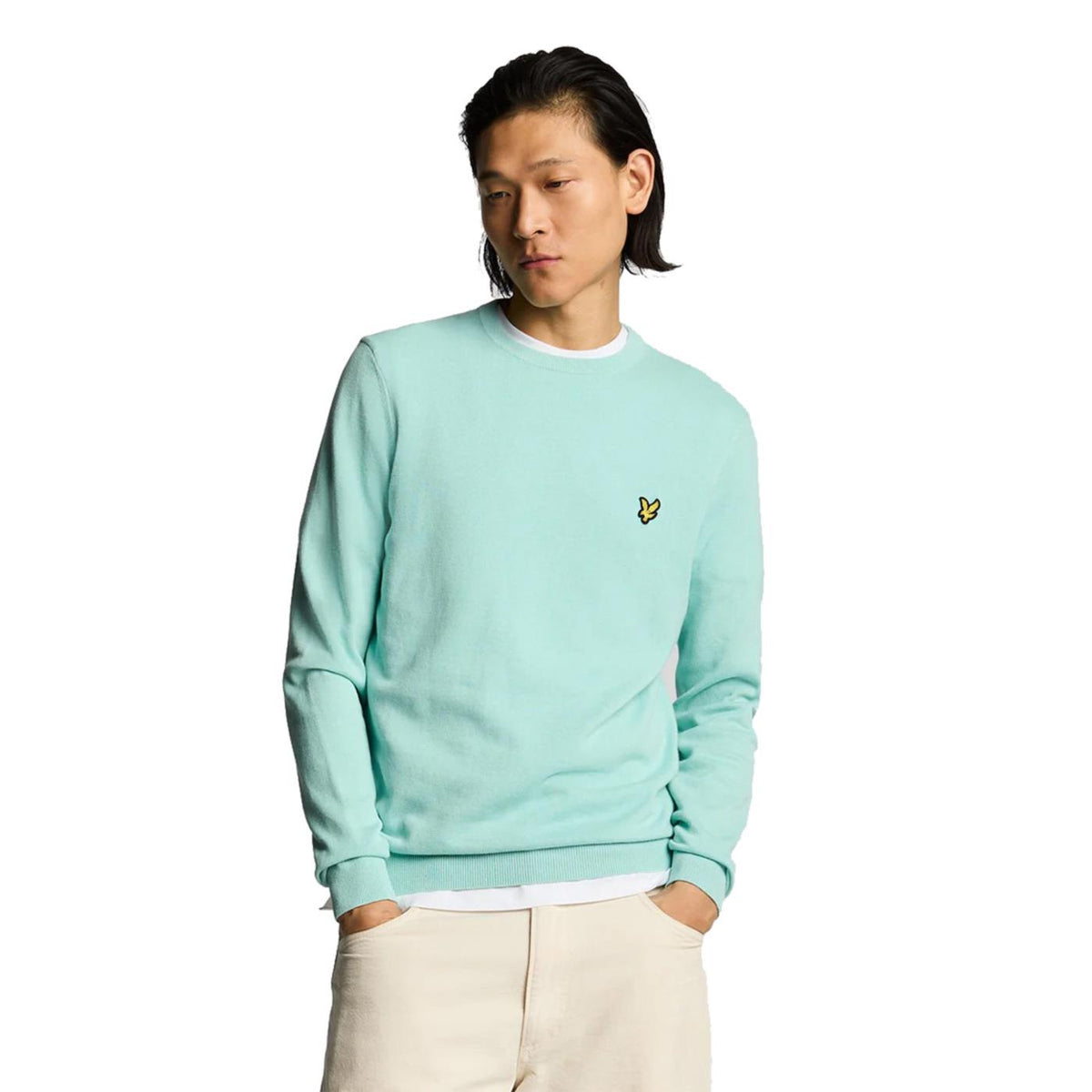 LYLE & SCOTT COTTON CREW NECK JUMPER - seconda immagine