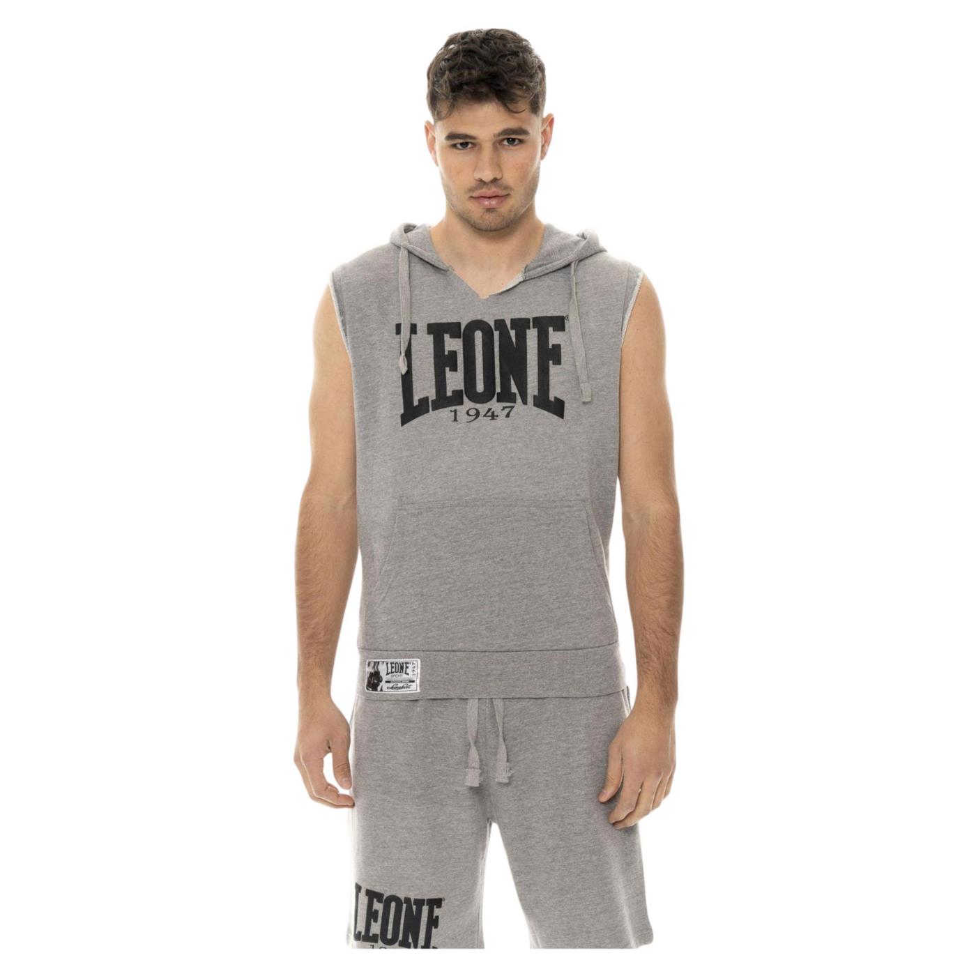 LEONE GILET HOODY FIGHT ACADEMY - Grigio chiaro - immagine principale