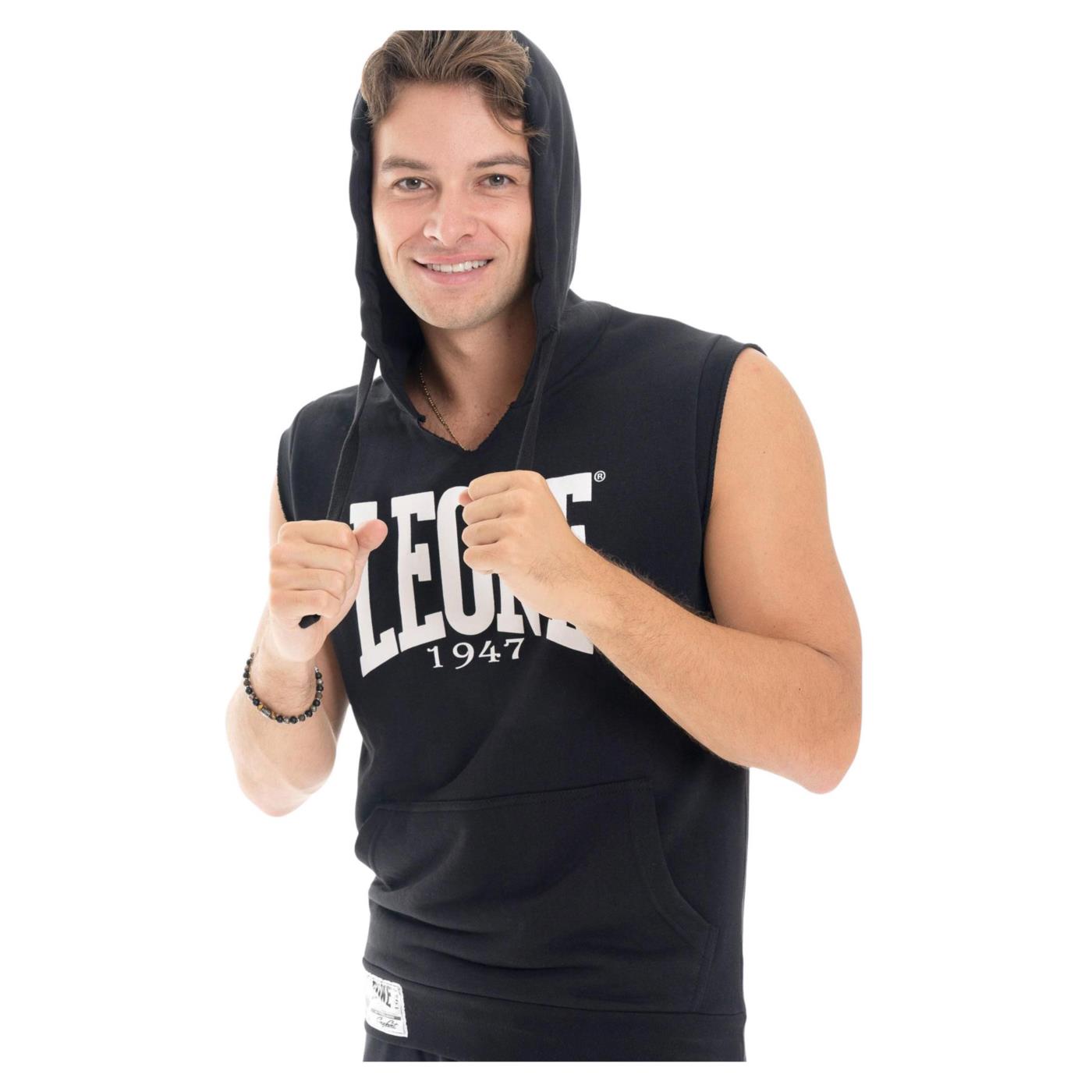 LEONE GILET HOODY FIGHT ACADEMY - Nero - vista 3