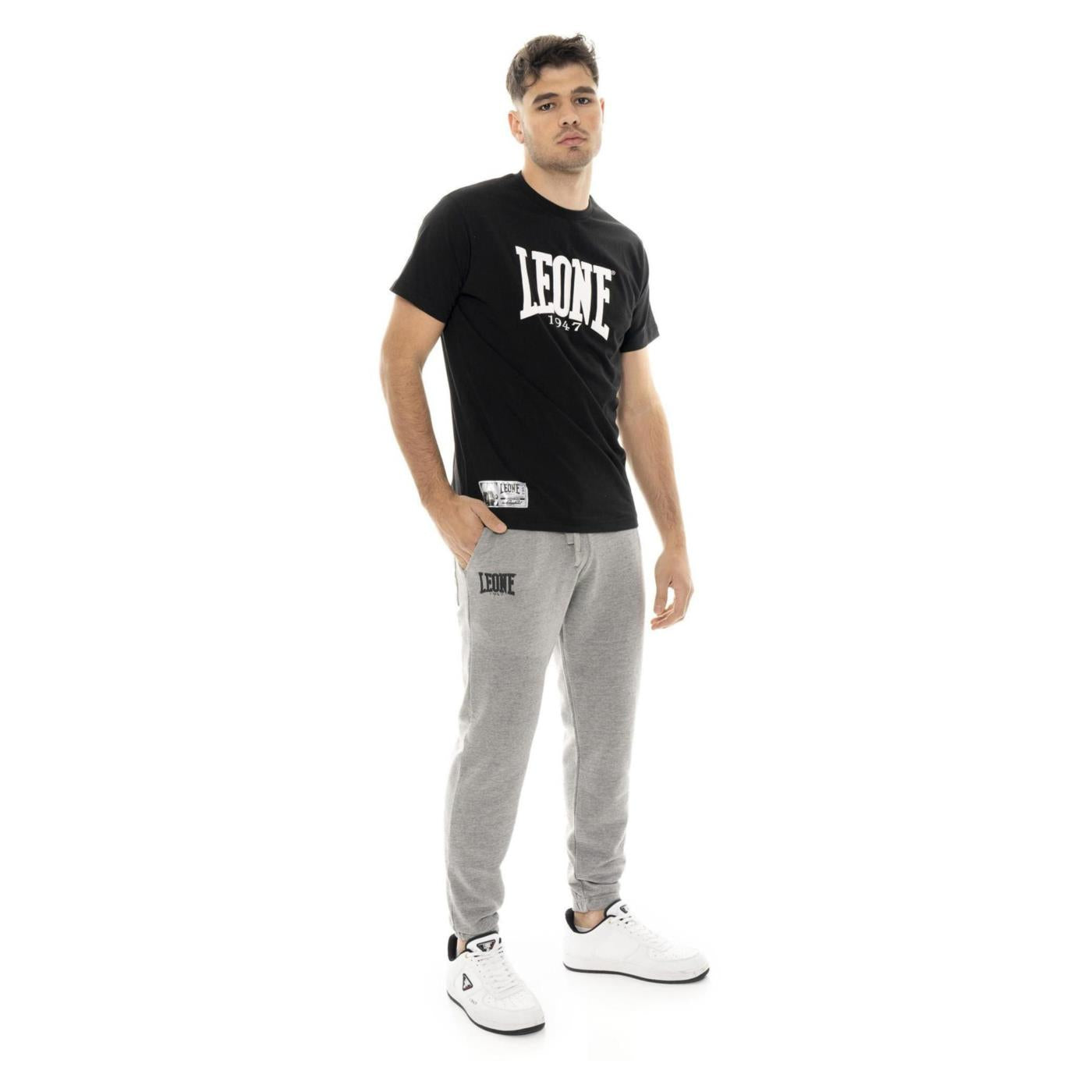 LEONE PANTALONI FIGHT ACADEMY - Grigio chiaro - vista 4