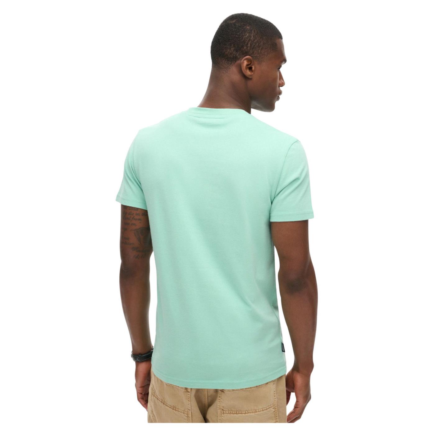 SUPERDRY ESSENTIAL LOGO EMB TEE - Verde - vista 2
