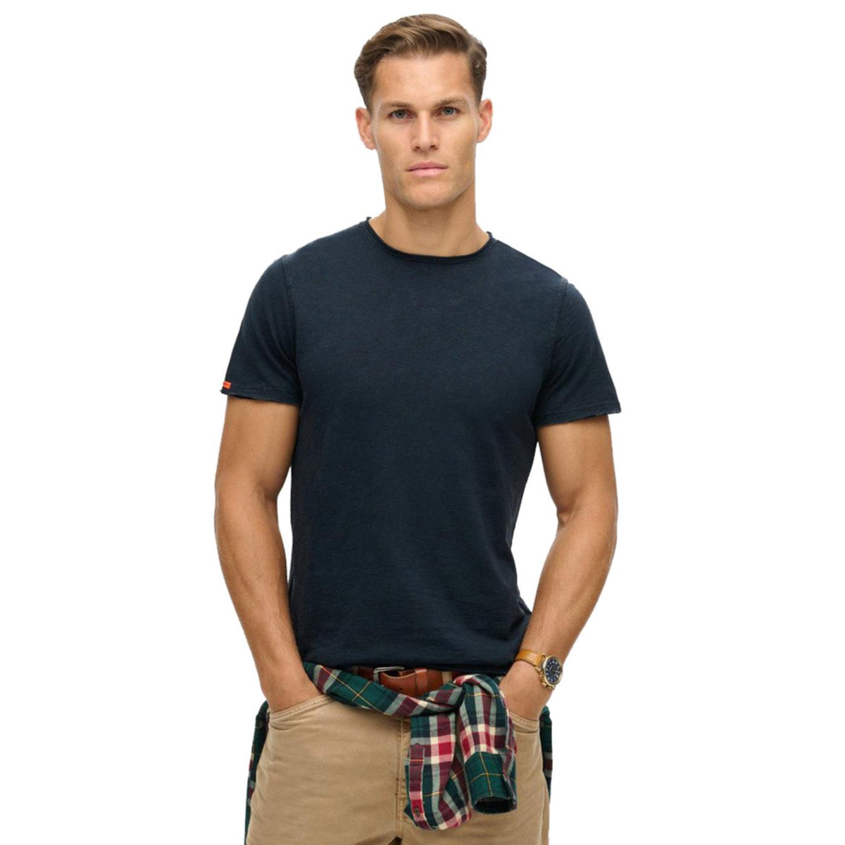 SUPERDRY RAW EDGE SLUB T-SHIRT - seconda immagine