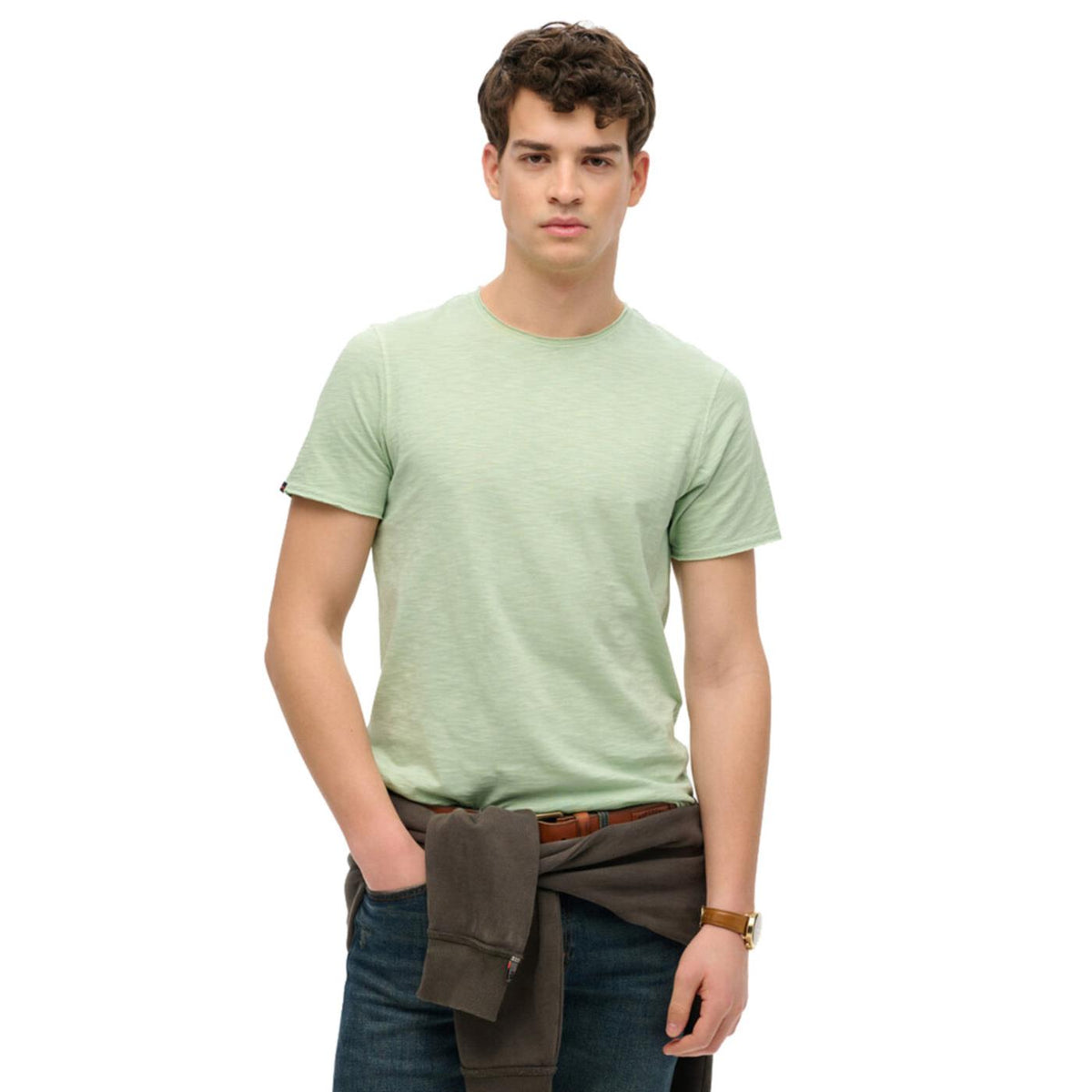 SUPERDRY RAW EDGE SLUB T-SHIRT - seconda immagine