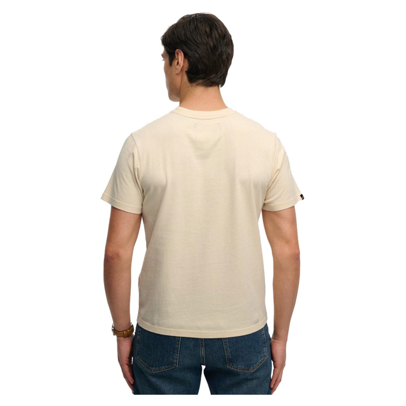 SUPERDRY RETRO OUTDOOR RLXD TEE - Beige - vista 2