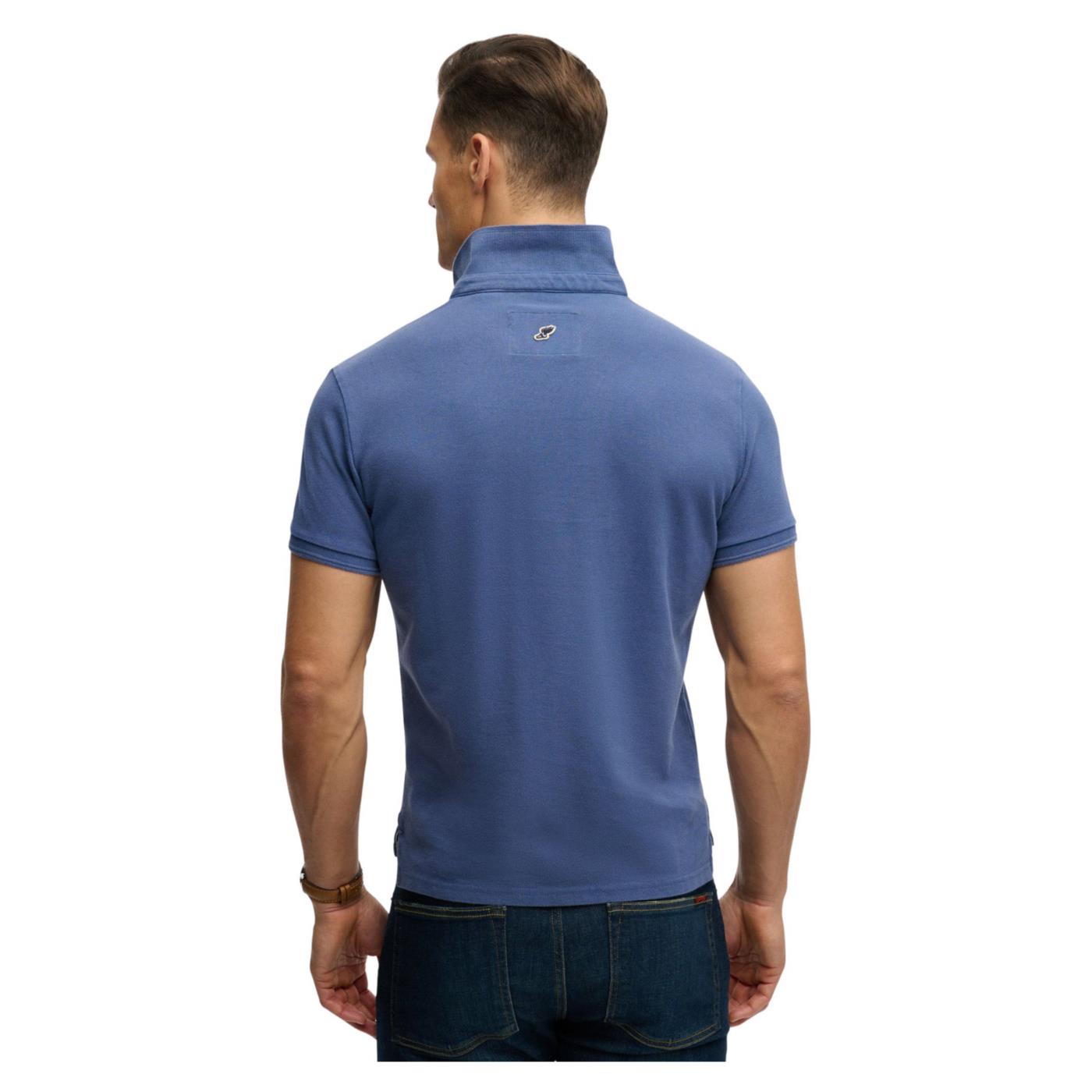 SUPERDRY CLASSIC PIQUE POLO - Azzurro - vista 3