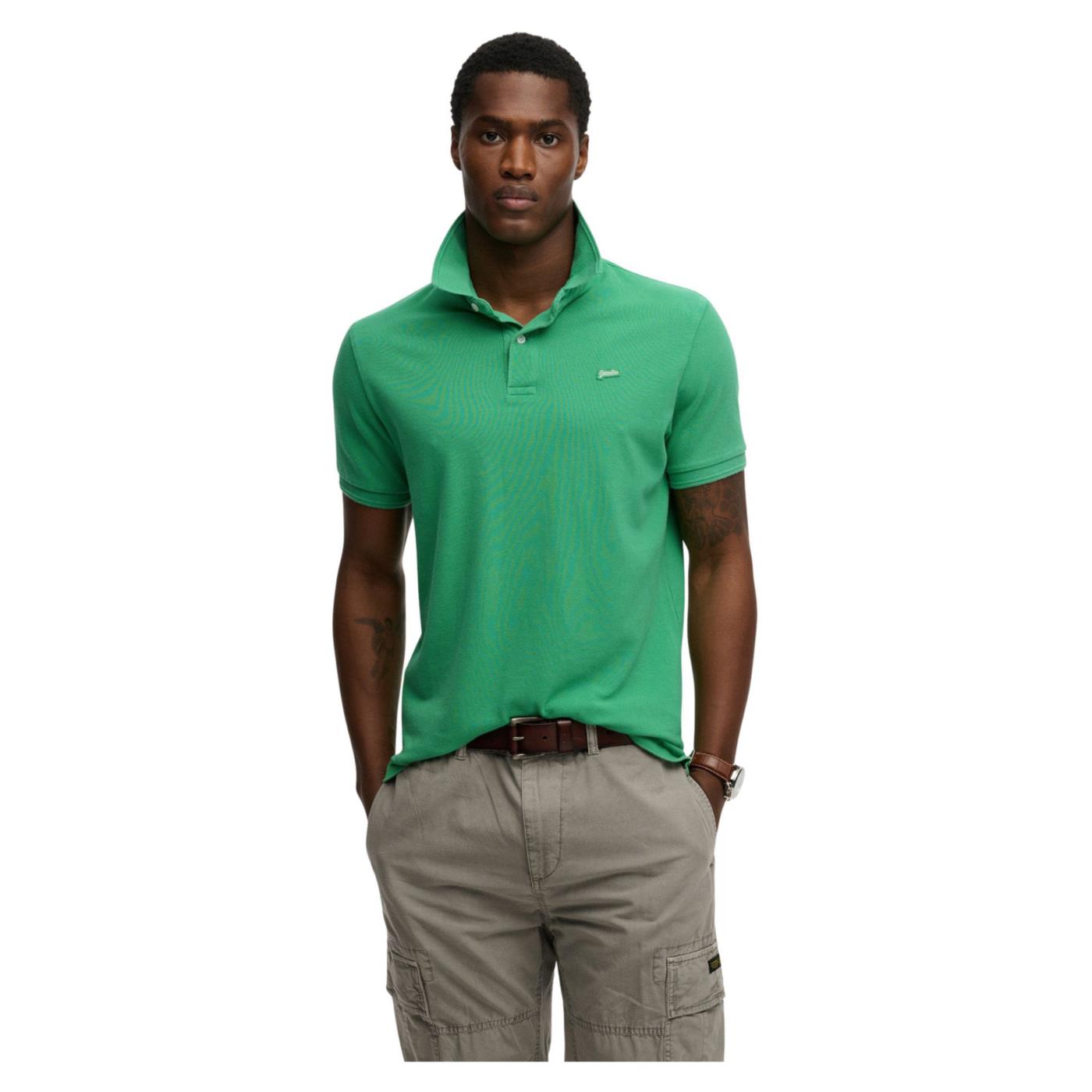 SUPERDRY CLASSIC PIQUE POLO - Verde - immagine principale