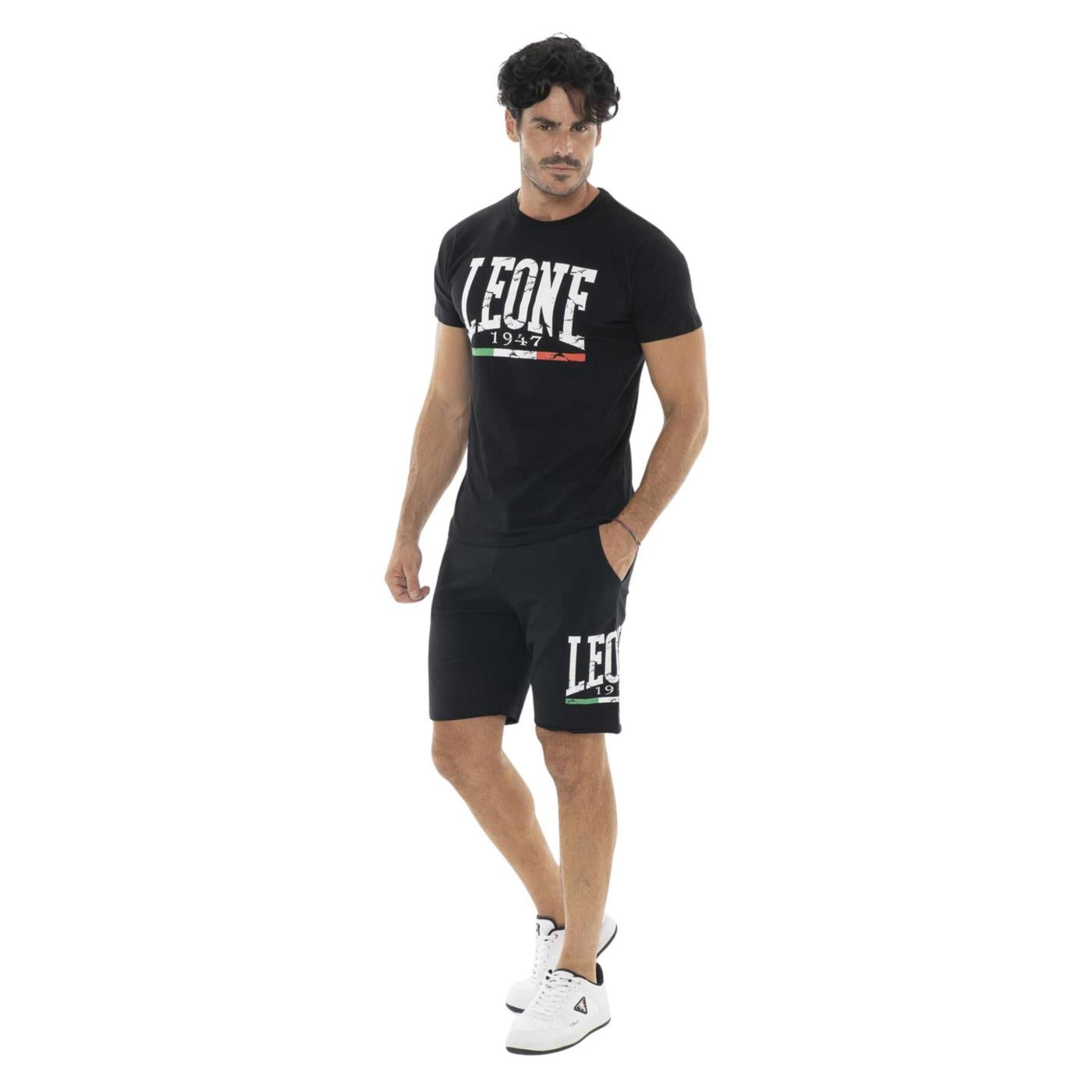 LEONE SET JERSEY LOGO VINTAGE - Nero - vista 3