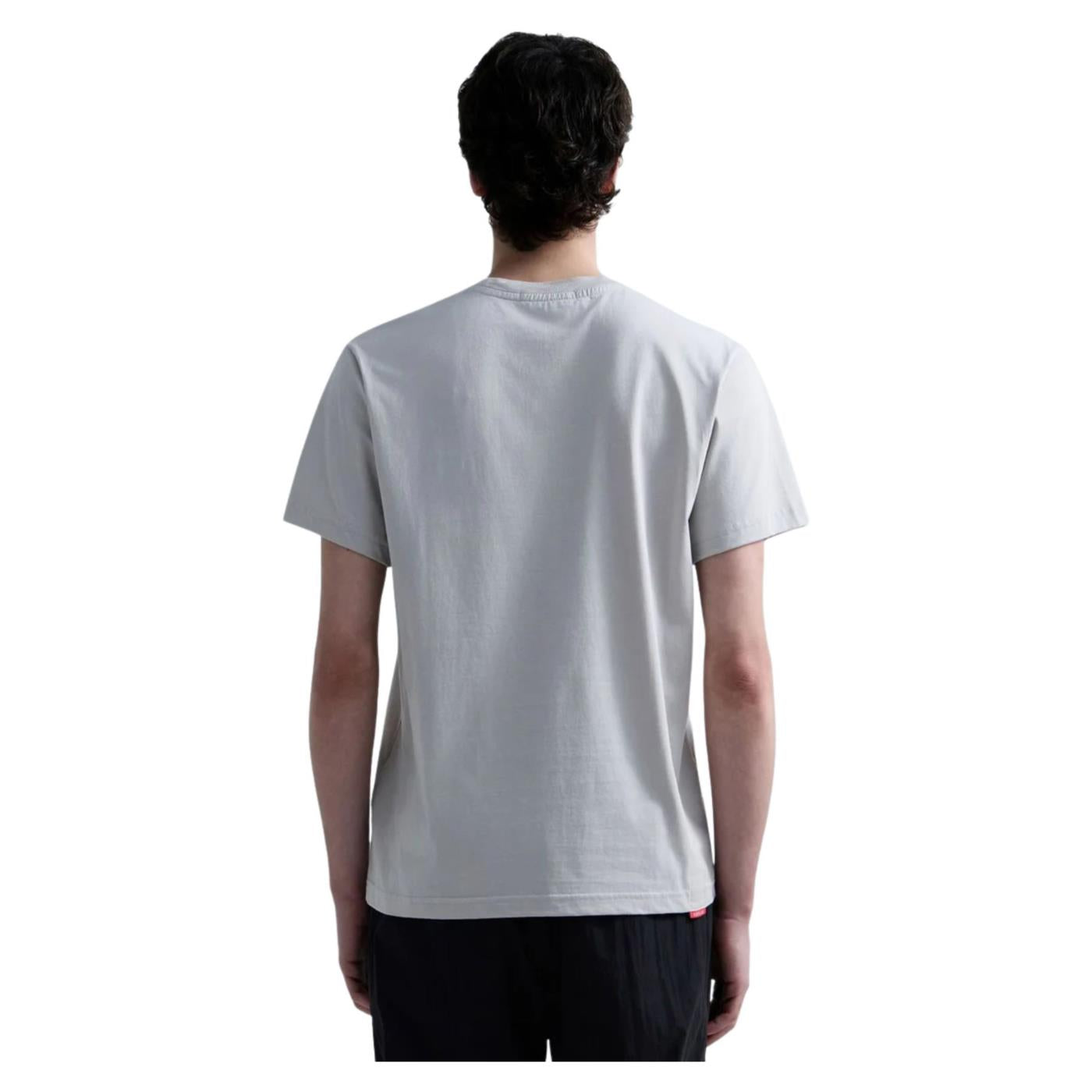 REPLAY T-SHIRT JERSEY CON RICAMO - Grigio chiaro - vista 2
