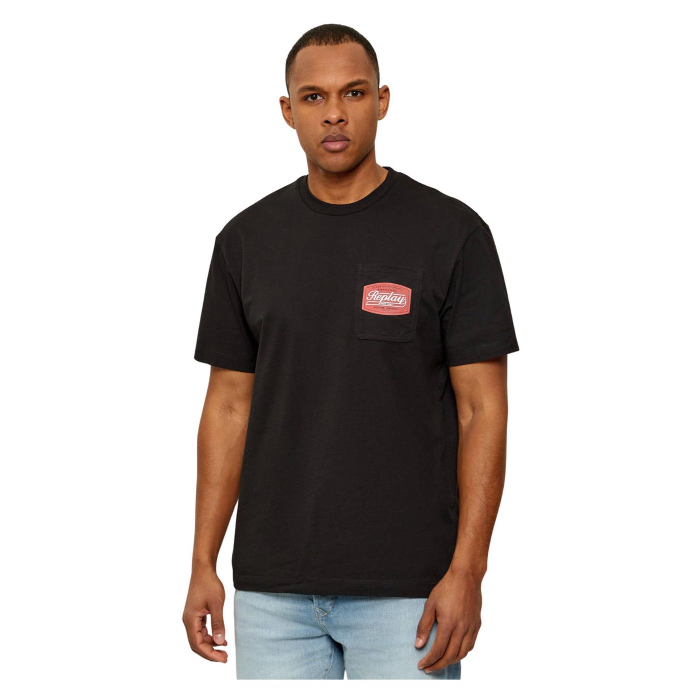 REPLAY T-SHIRT MC UOMO - Nero - immagine principale