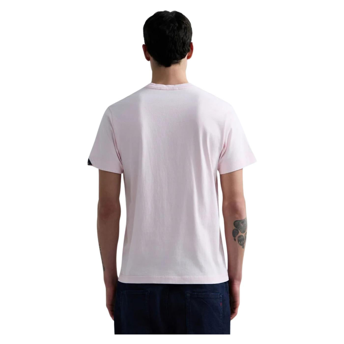 REPLAY T-SHIRT MC UOMO - Rosa - vista 2
