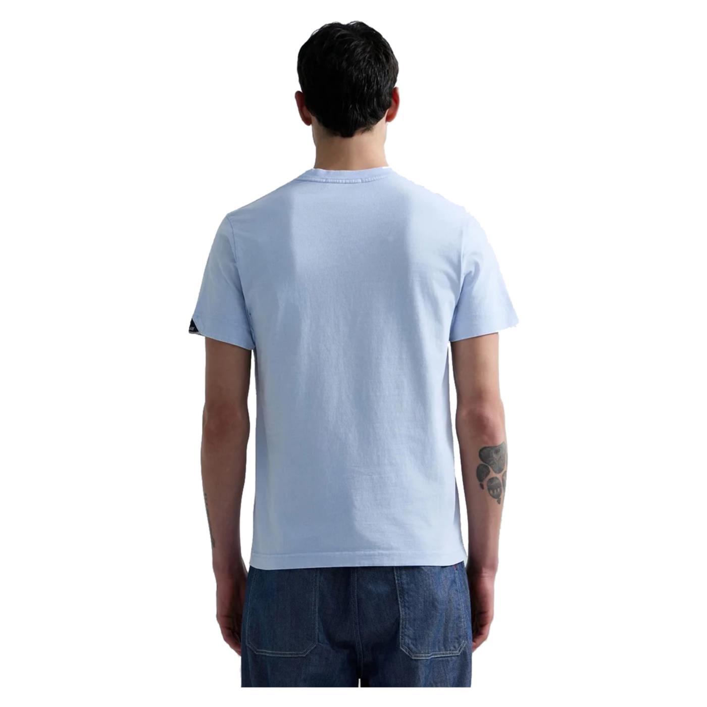 REPLAY T-SHIRT MC UOMO - Azzurro - vista 2
