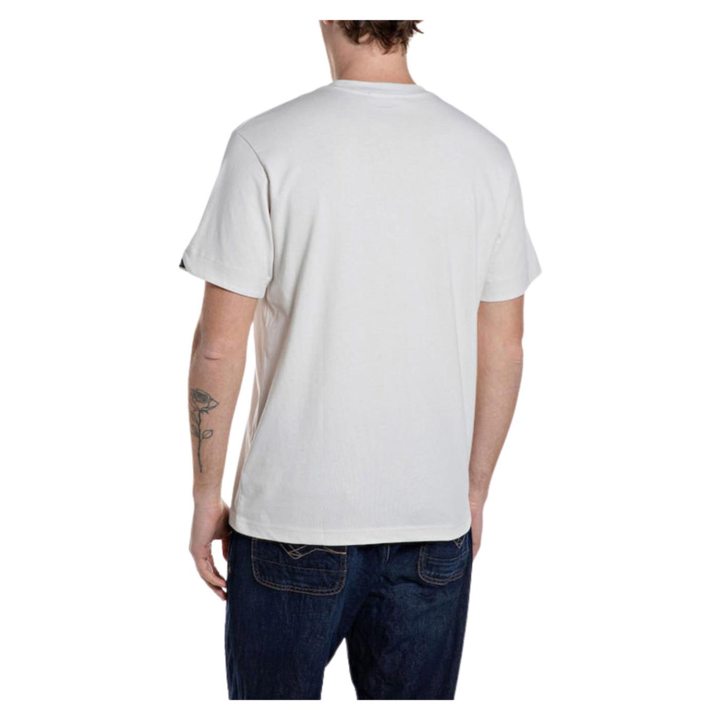REPLAY T-SHIRT MC UOMO - Bianco - vista 2