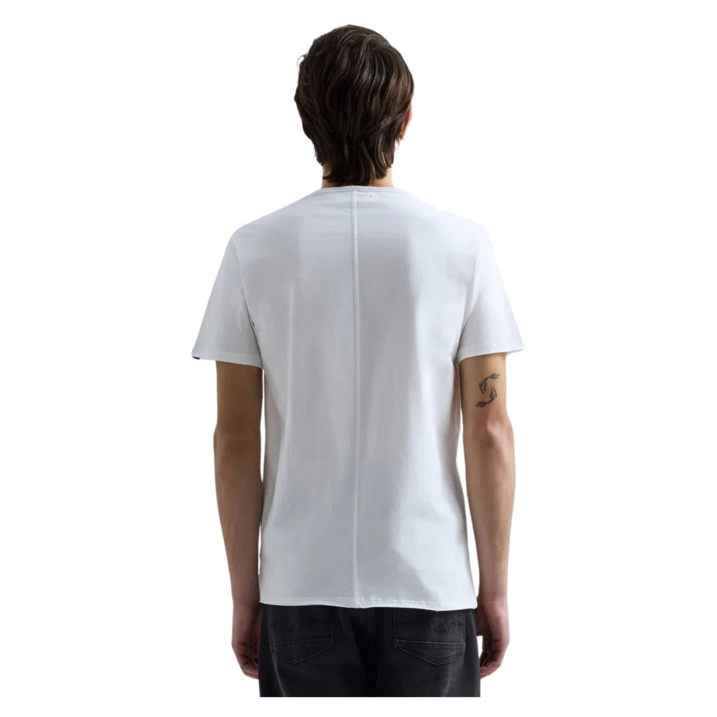 REPLAY T-SHIRT GIROCOLLO COTONE - Bianco - vista 2