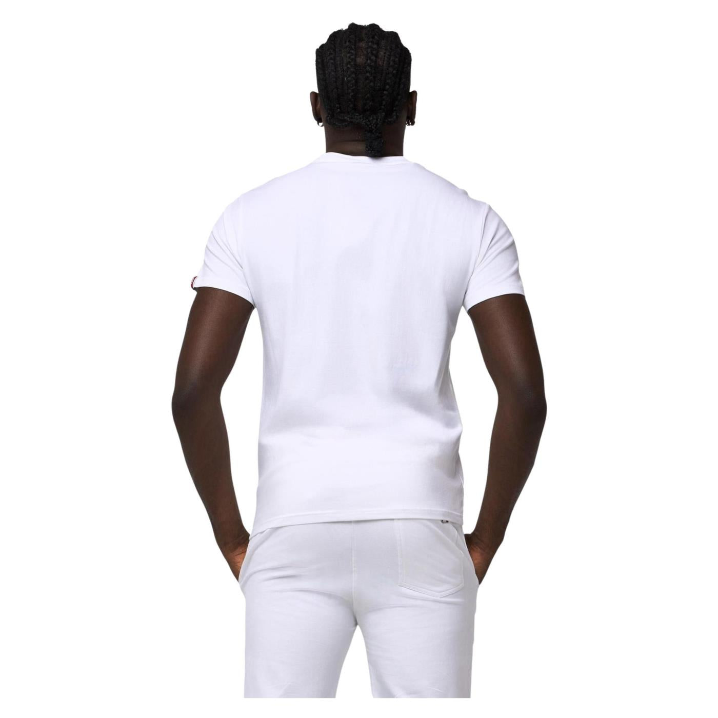 LEONE T-SHIRT JERSEY STRETCH - Bianco - vista 3