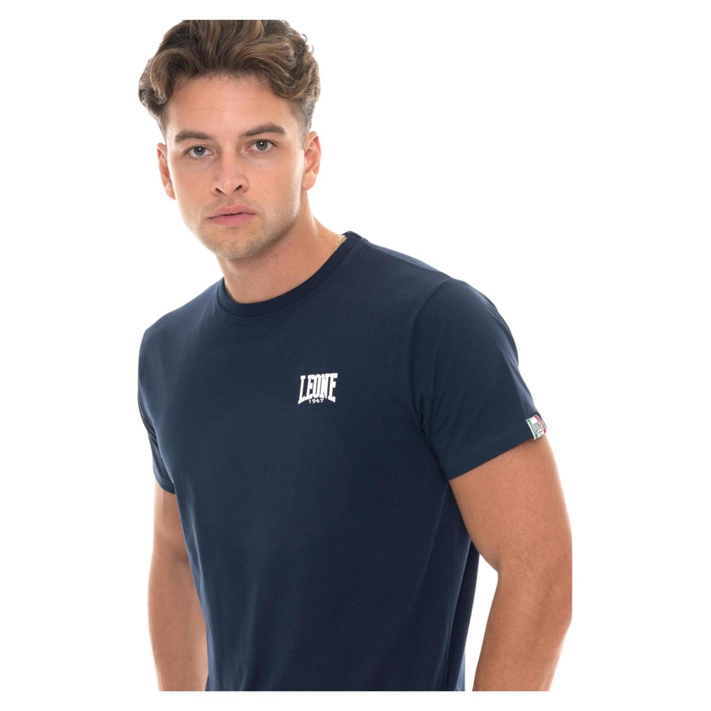 LEONE T-SHIRT JERSEY STRETCH - Blu - vista 3