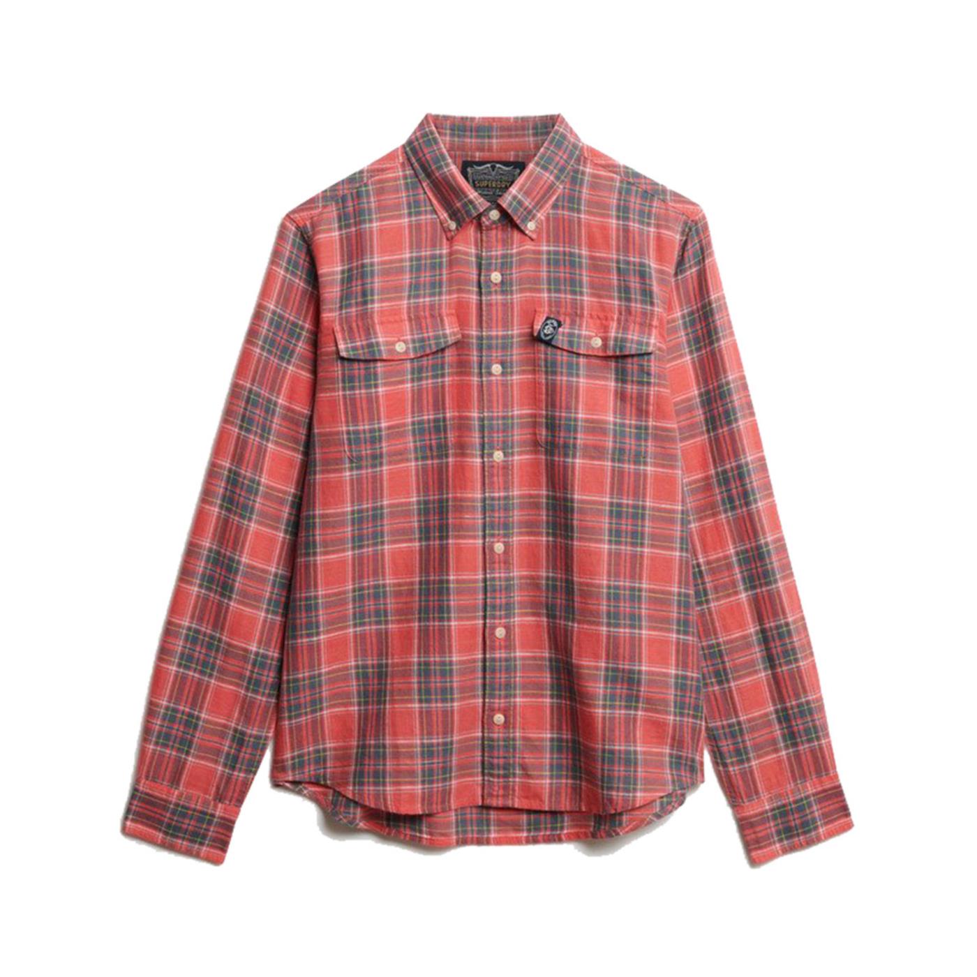 SUPERDRY MERCHANT LINEN CHECK SHIR