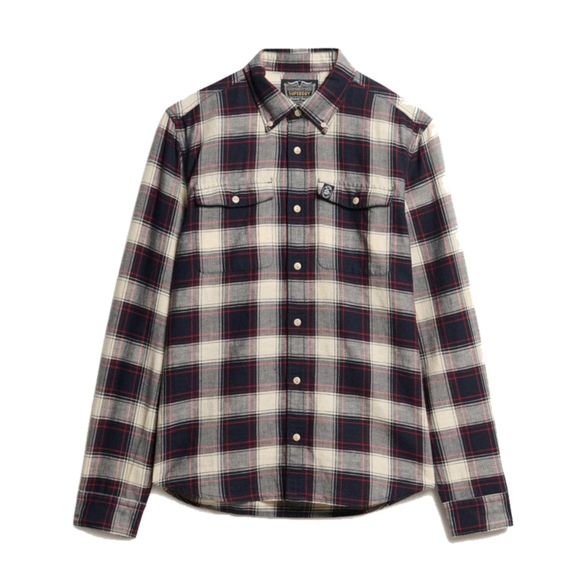 SUPERDRY MERCHANT LINEN CHECK SHIR